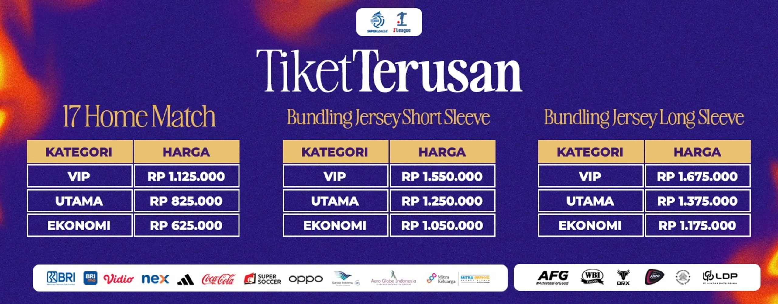 Tiket Terusan Persik Home Match 2025/2026